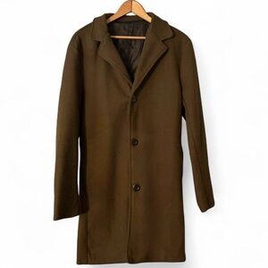 Men's Khaki Green Trench Coat